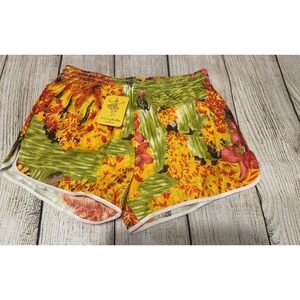 VTG NOS 60's Swim Trunks Andrew MacRae Hawaiian Floral Dancer Boys Lg 28 - 29